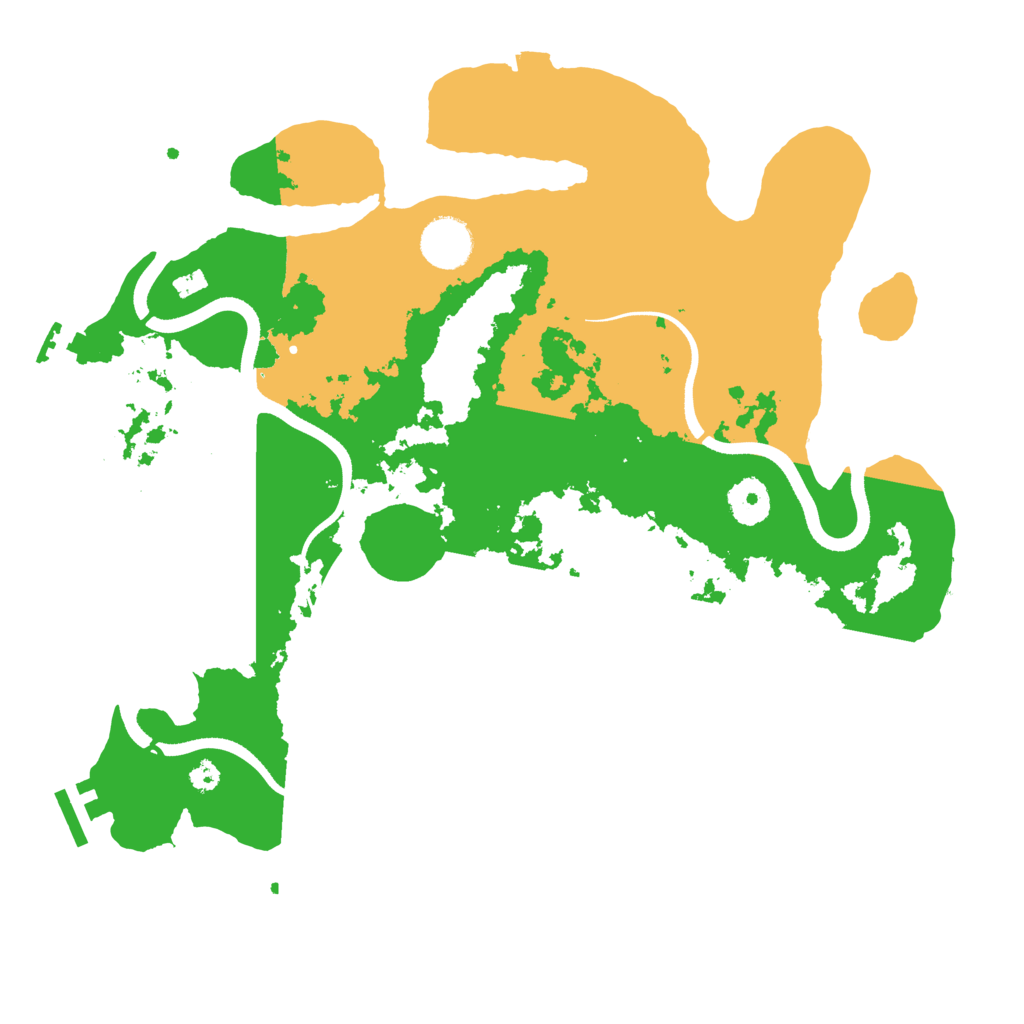 Biome Rust Map: Procedural Map, Size: 3500, Seed: 3405