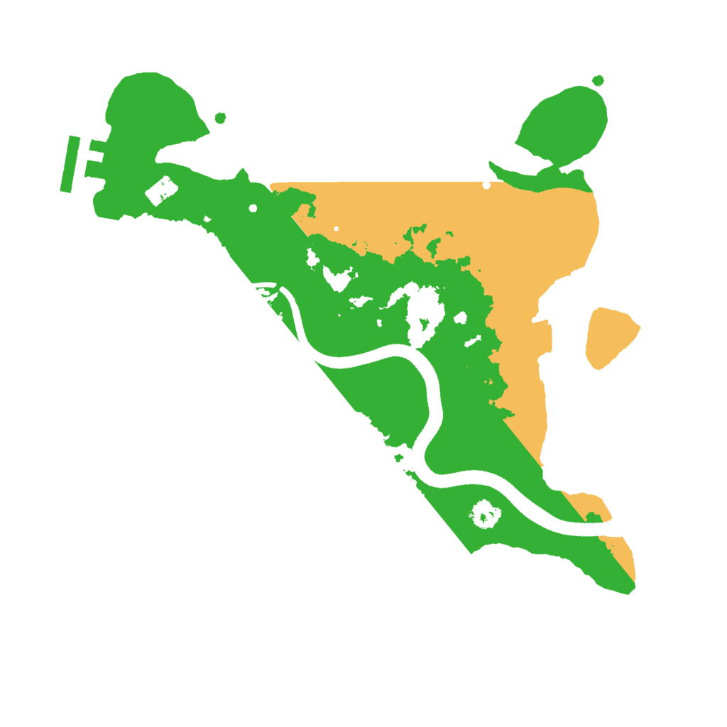 Biome Rust Map: Procedural Map, Size: 2600, Seed: 54321