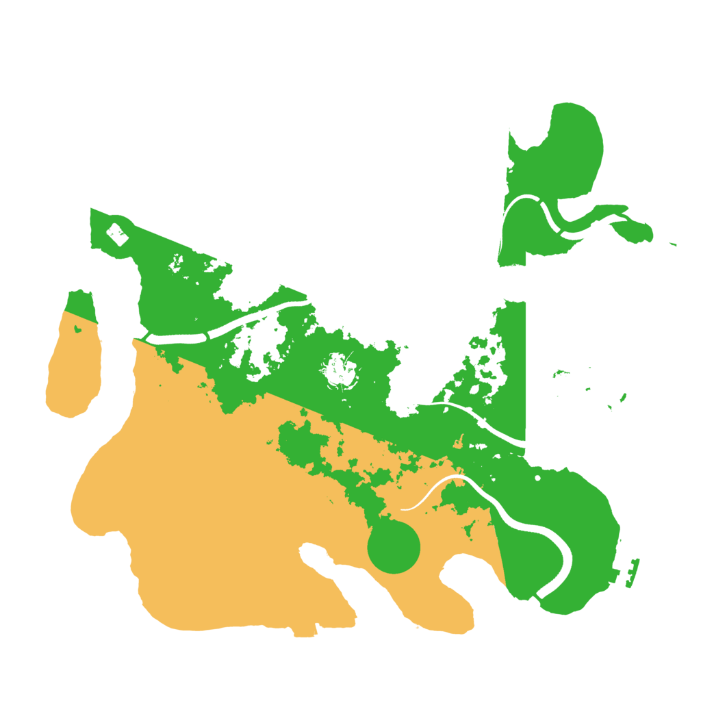 Biome Rust Map: Procedural Map, Size: 3500, Seed: 2130261488