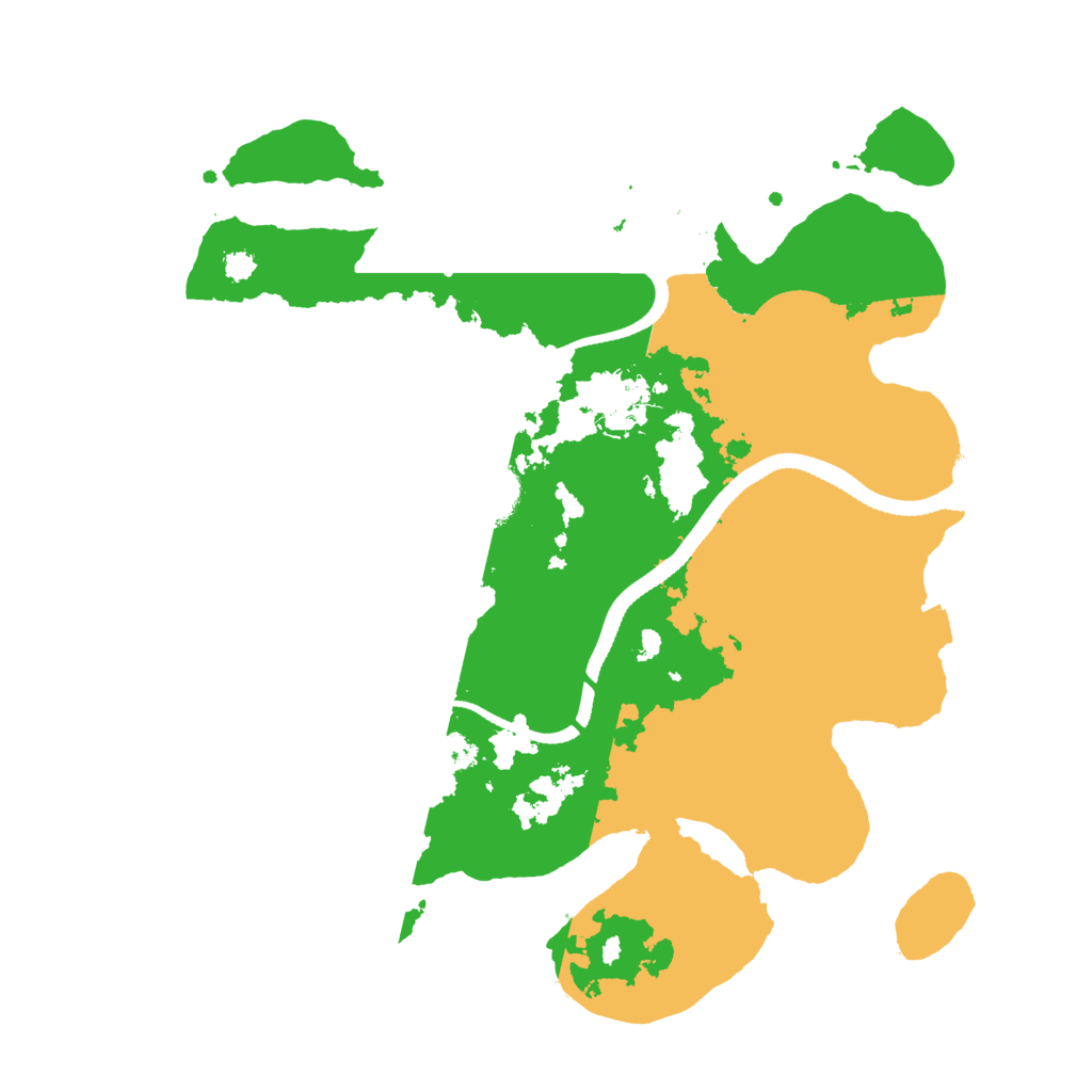 Biome Rust Map: Procedural Map, Size: 3200, Seed: 1597963589