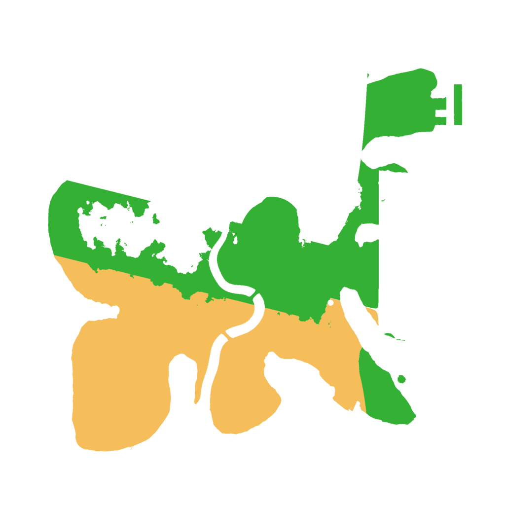 Biome Rust Map: Procedural Map, Size: 2500, Seed: 740736900