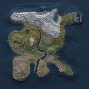Thumbnail Rust Map: Procedural Map, Size: 2500, Seed: 740736900, 8 Monuments