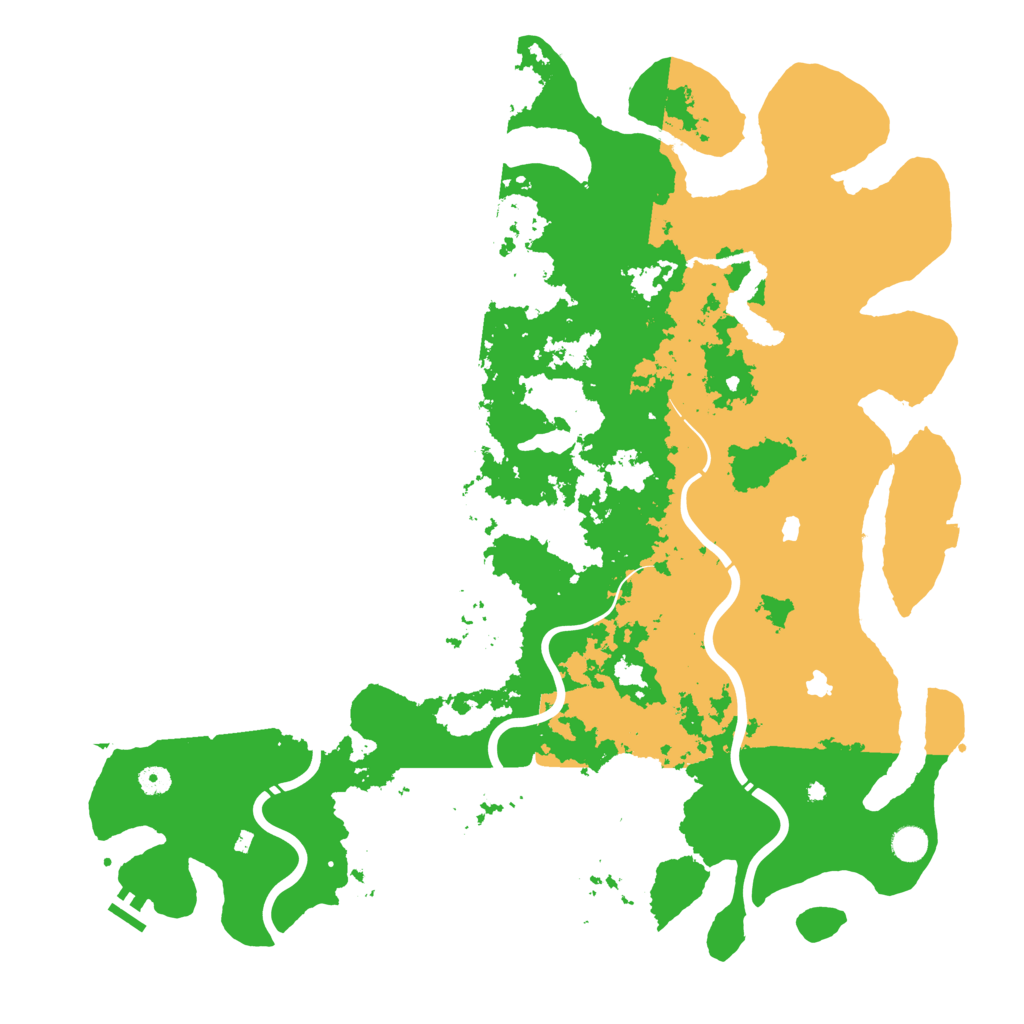 Biome Rust Map: Procedural Map, Size: 5000, Seed: 254167457