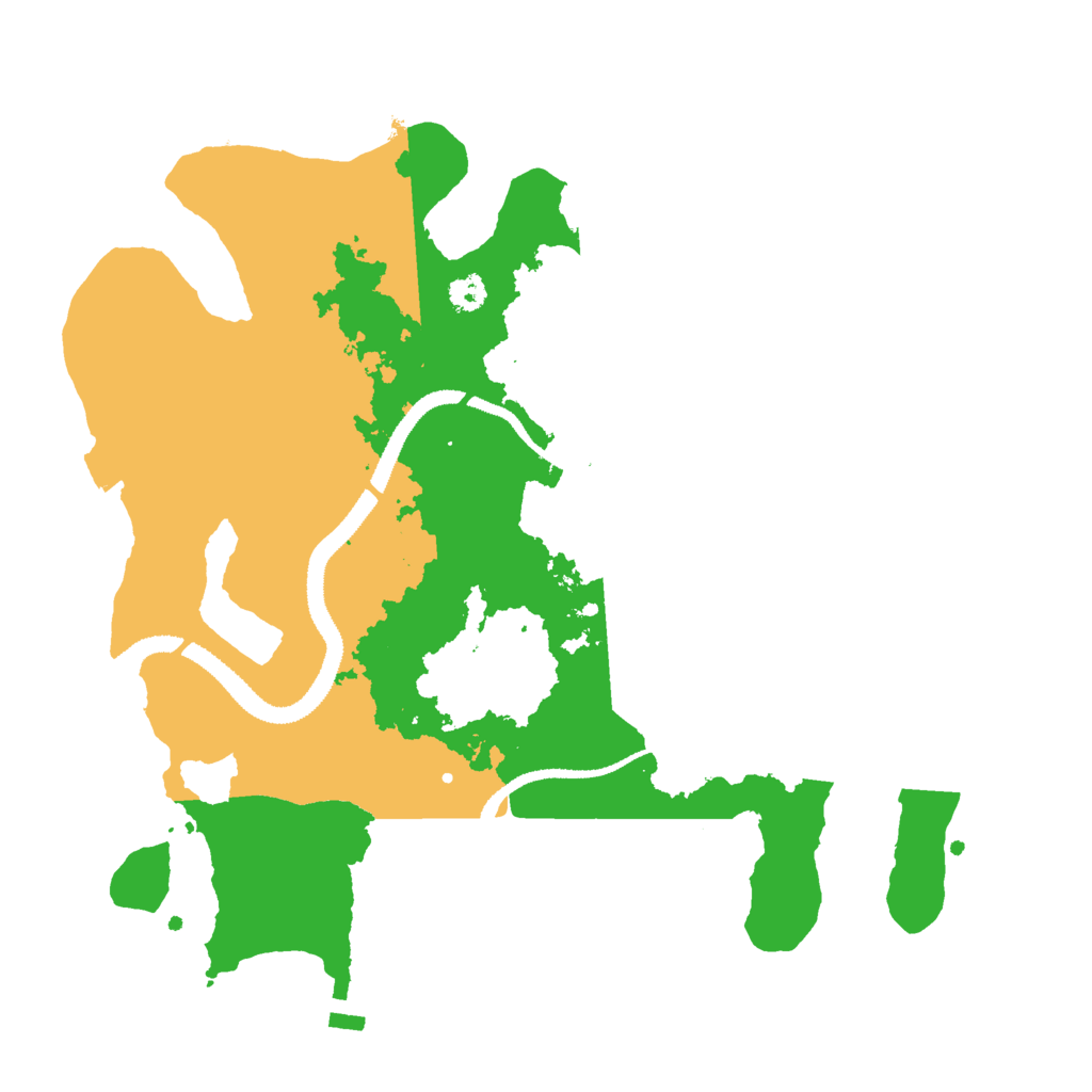 Biome Rust Map: Procedural Map, Size: 3000, Seed: 45717