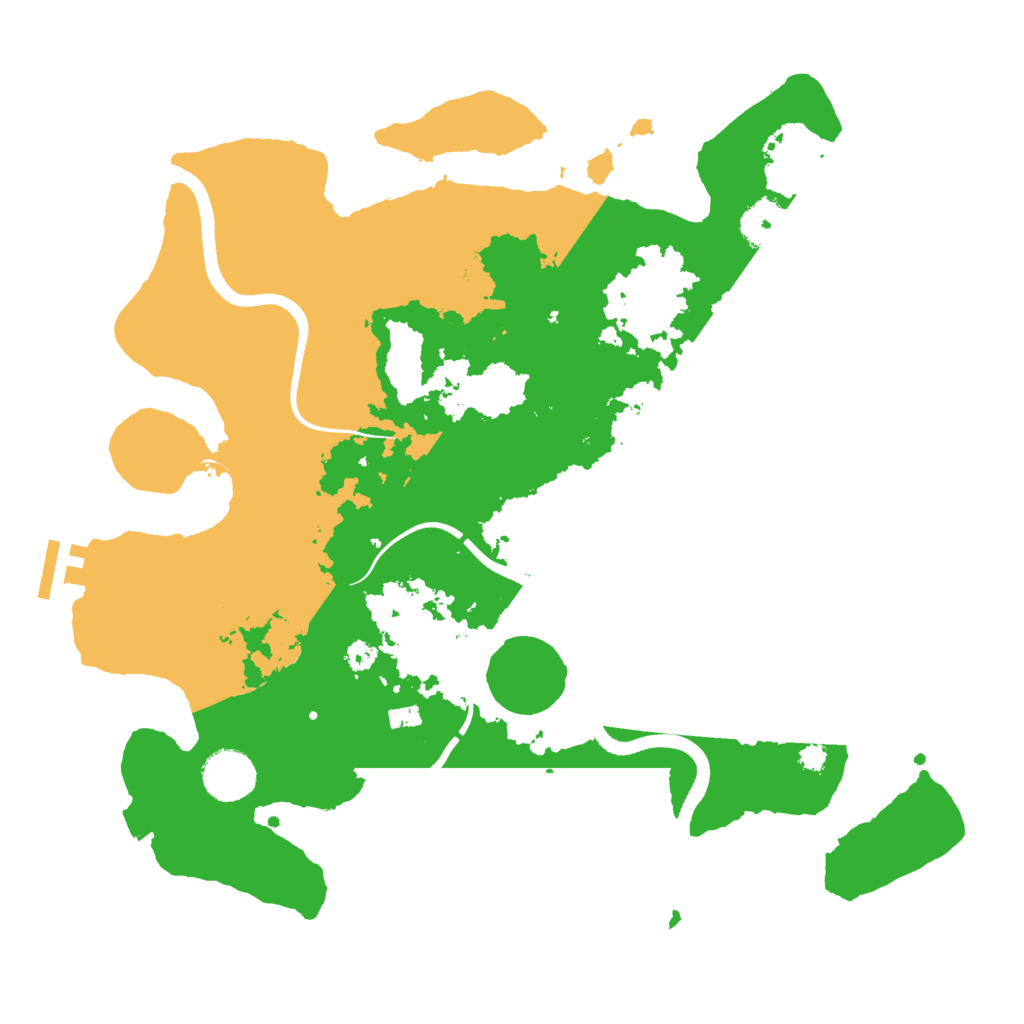 Biome Rust Map: Procedural Map, Size: 3500, Seed: 9485427