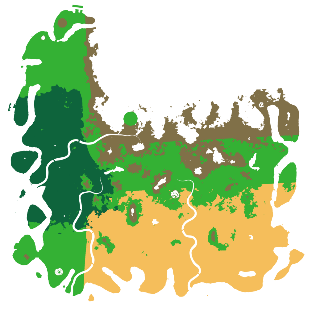 Biome Rust Map: Procedural Map, Size: 6000, Seed: 657085486