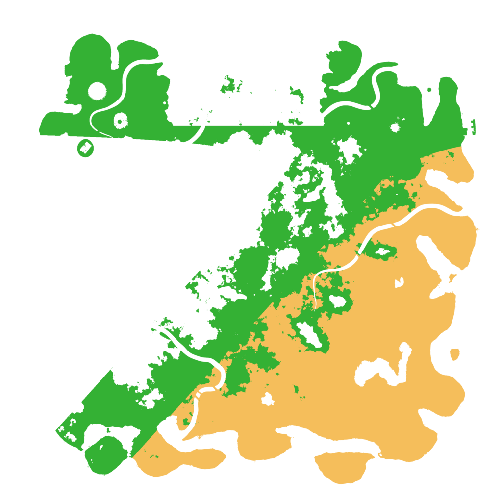 Biome Rust Map: Procedural Map, Size: 4900, Seed: 1234567