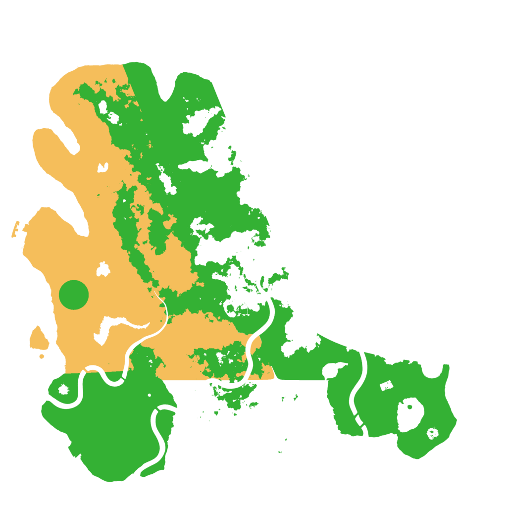 Biome Rust Map: Procedural Map, Size: 4500, Seed: 20252025