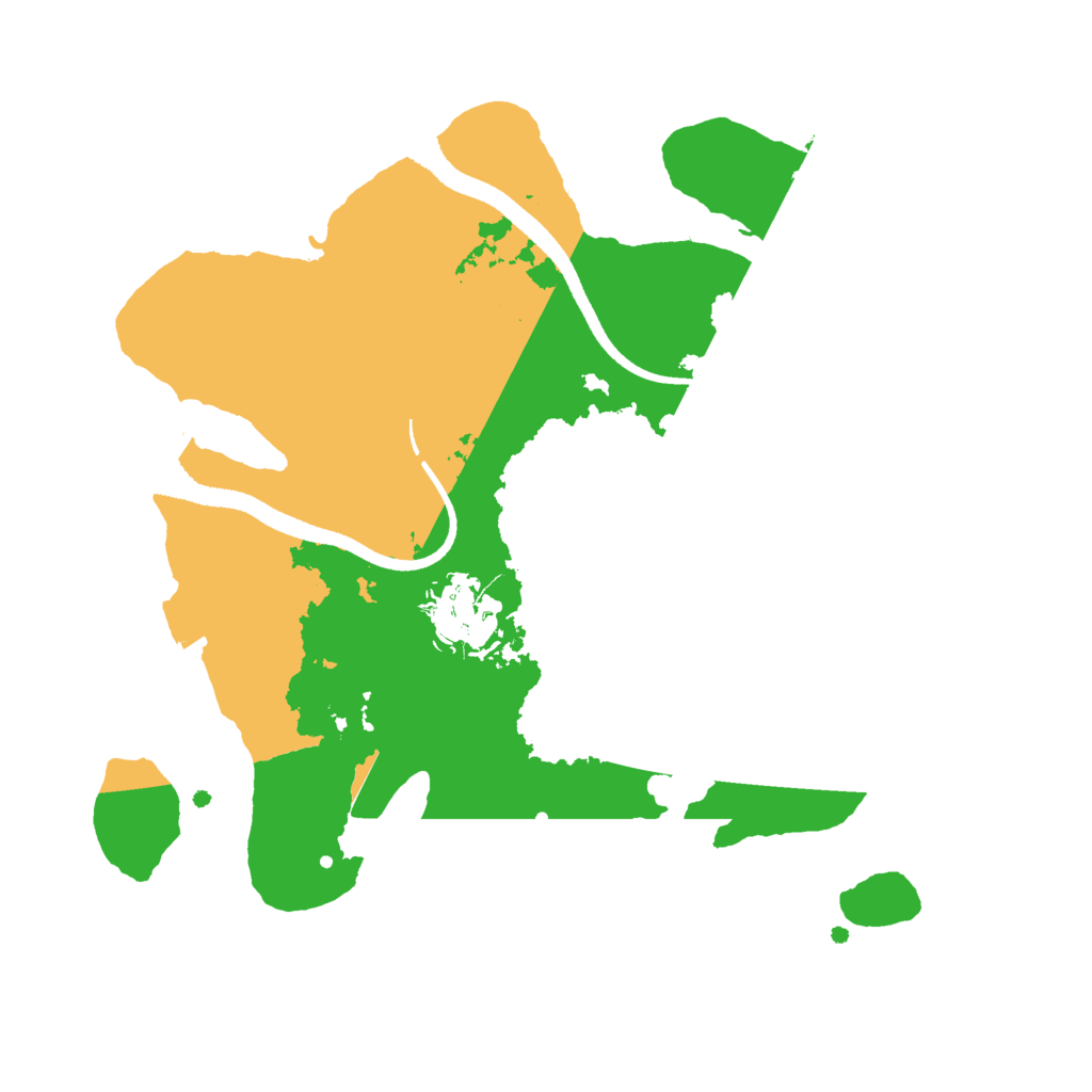 Biome Rust Map: Procedural Map, Size: 2500, Seed: 1745363652