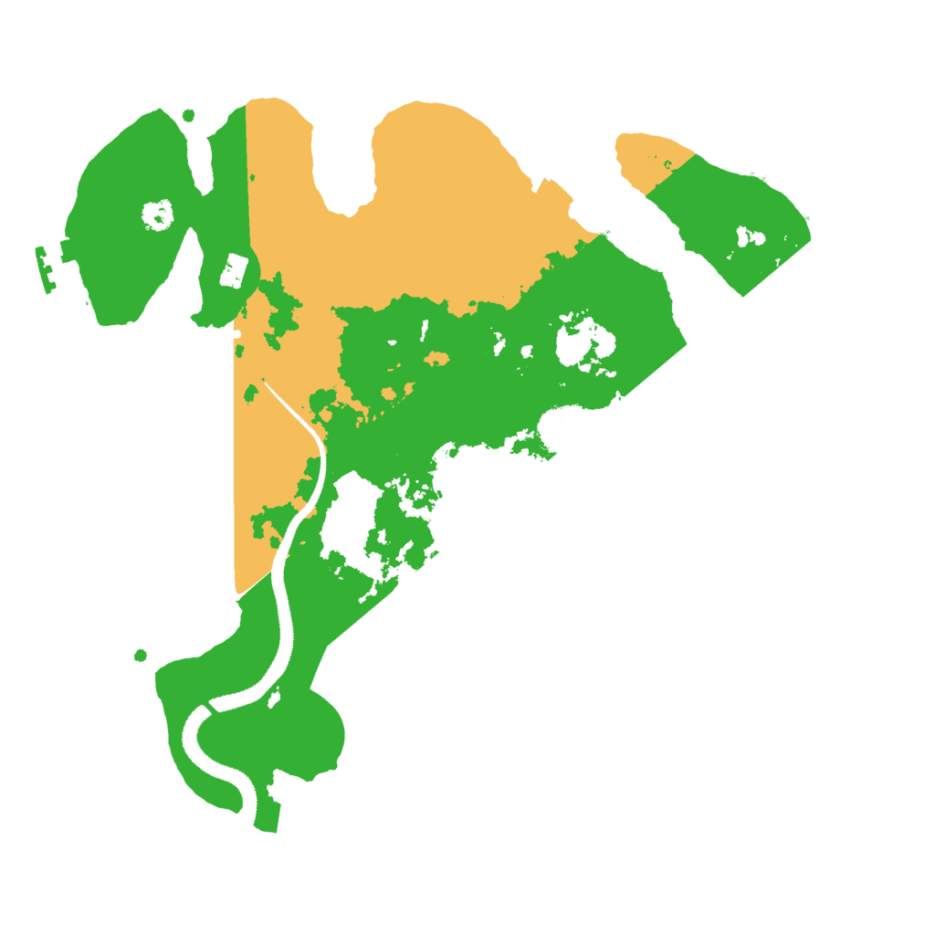 Biome Rust Map: Procedural Map, Size: 3000, Seed: 15577551