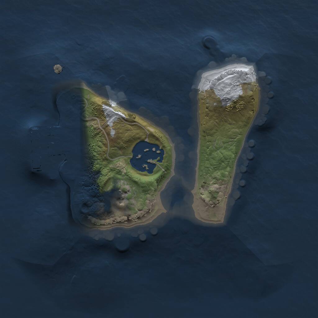 Rust Map: Procedural Map, Size: 1500, Seed: 81814718, 3 Monuments