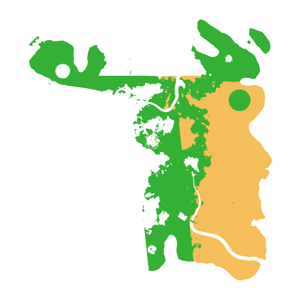 Biome Rust Map: Procedural Map, Size: 3700, Seed: 483160234