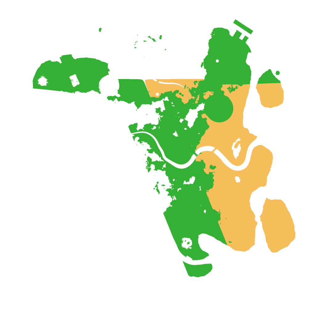Biome Rust Map: Procedural Map, Size: 3000, Seed: 406939846
