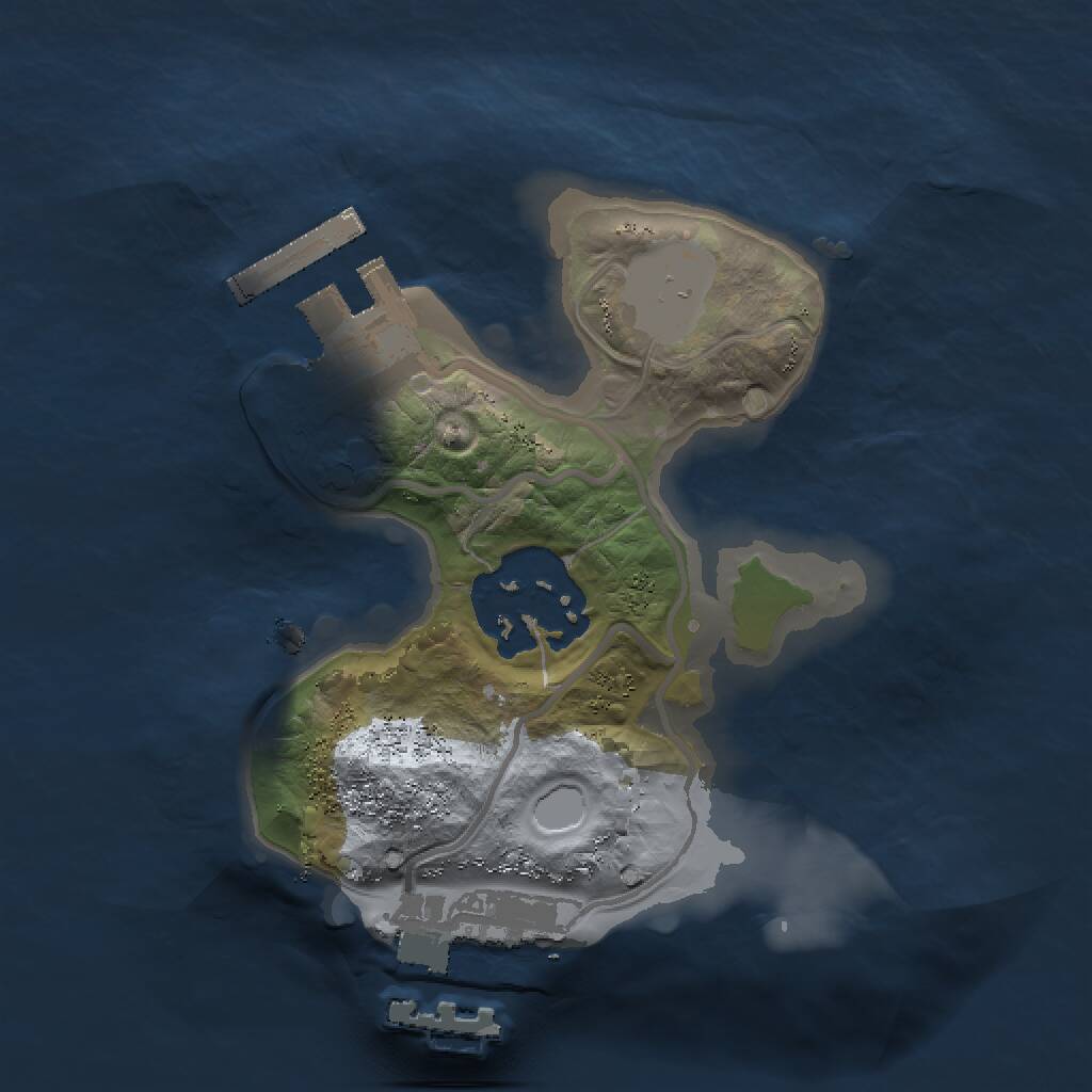 Rust Map: Procedural Map, Size: 1500, Seed: 1687312302, 4 Monuments
