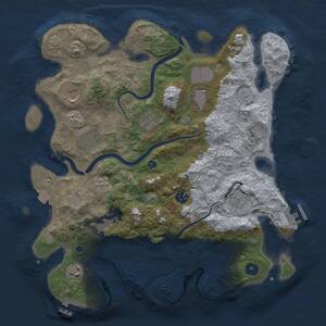 Thumbnail Rust Map: Procedural Map, Size: 3750, Seed: 794178326, 15 Monuments