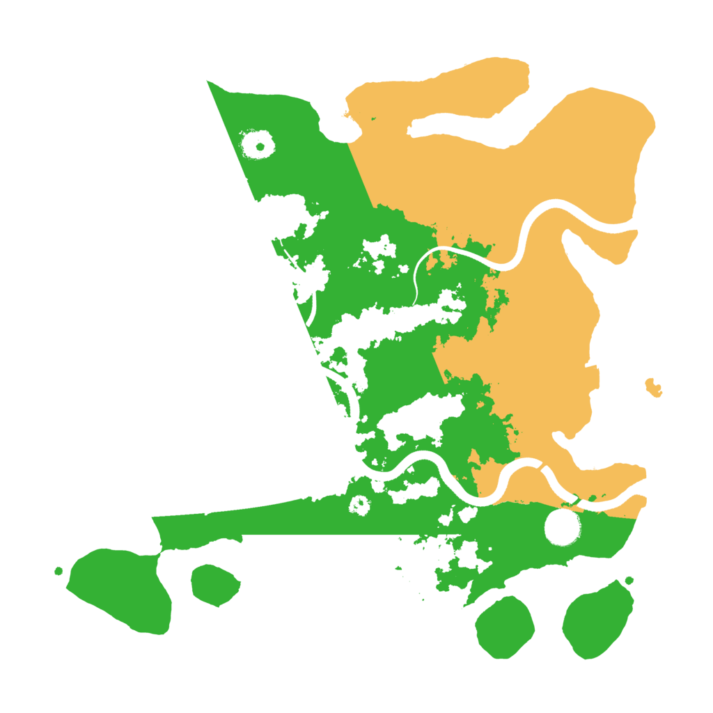 Biome Rust Map: Procedural Map, Size: 3500, Seed: 6446