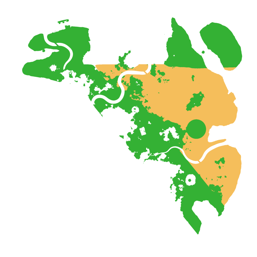 Biome Rust Map: Procedural Map, Size: 3500, Seed: 660818