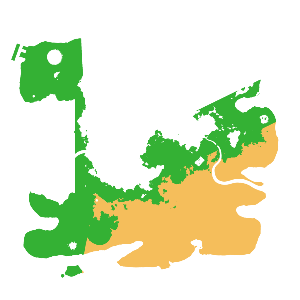 Biome Rust Map: Procedural Map, Size: 3500, Seed: 113682417