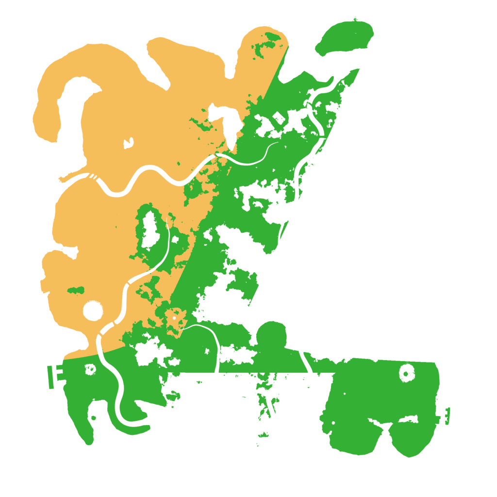 Biome Rust Map: Procedural Map, Size: 4350, Seed: 585546179