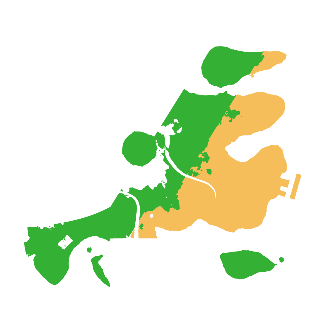 Biome Rust Map: Procedural Map, Size: 2500, Seed: 1132306340