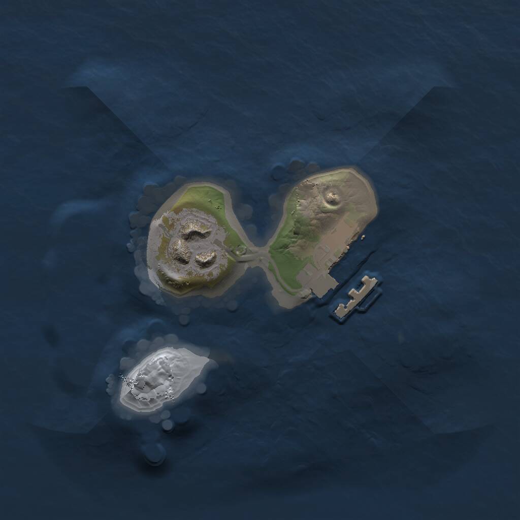 Rust Map: Procedural Map, Size: 1500, Seed: 824333940, 3 Monuments