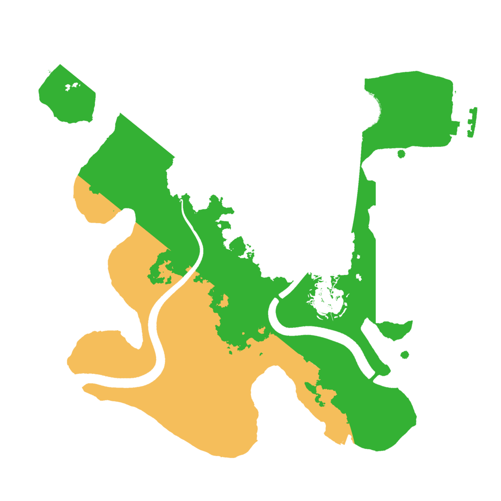 Biome Rust Map: Procedural Map, Size: 2500, Seed: 2080913