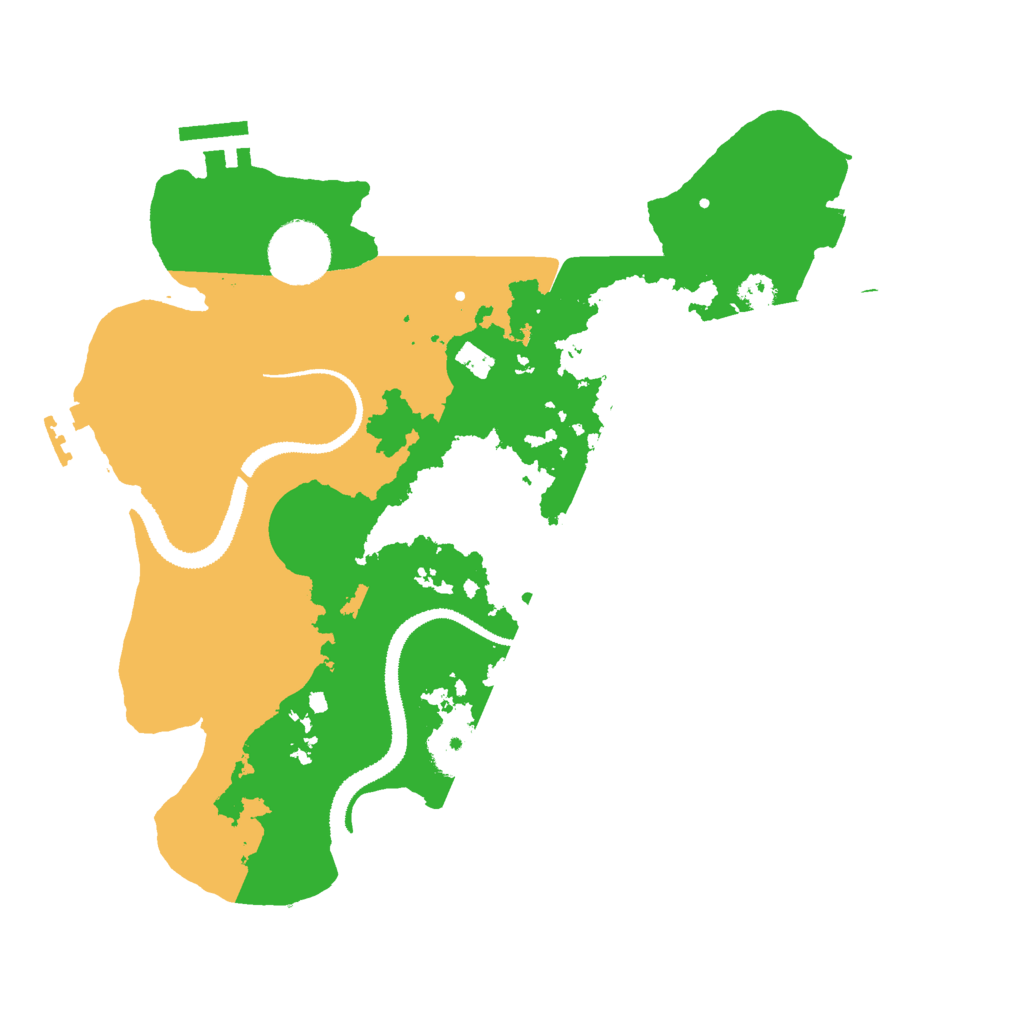 Biome Rust Map: Procedural Map, Size: 3000, Seed: 140516413