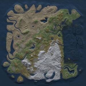 Thumbnail Rust Map: Procedural Map, Size: 5000, Seed: 329575000, 17 Monuments