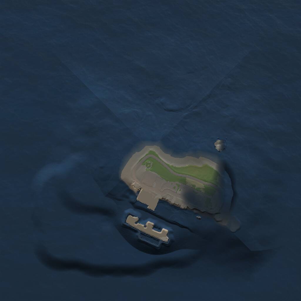 Rust Map: Procedural Map, Size: 1000, Seed: 472300522, 2 Monuments