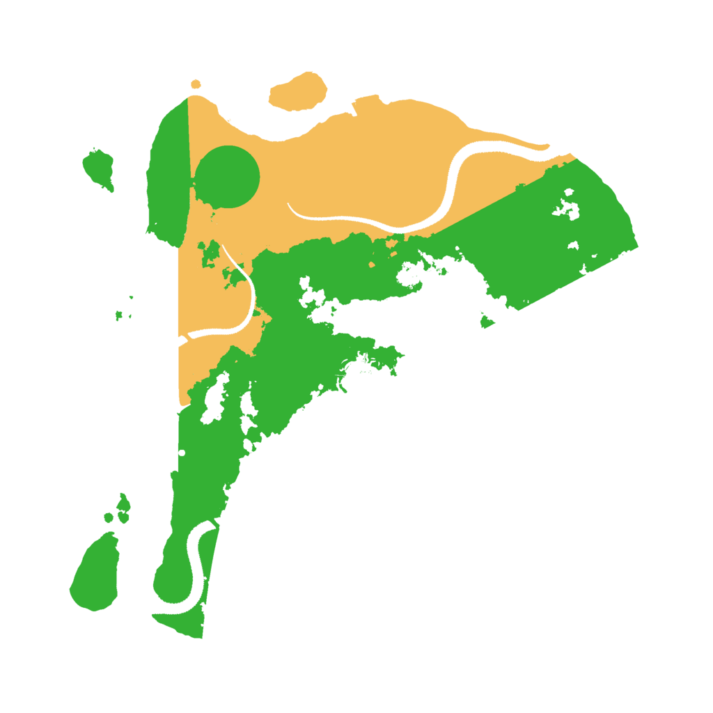 Biome Rust Map: Procedural Map, Size: 3000, Seed: 125456