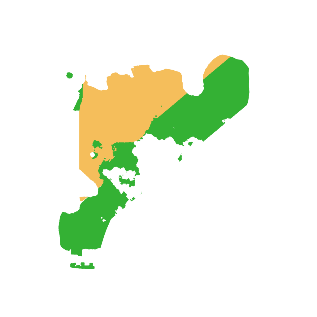 Biome Rust Map: Procedural Map, Size: 2000, Seed: 1255881553