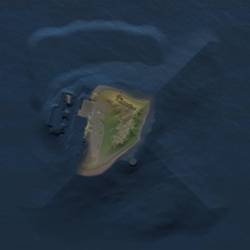 Rust Map: Procedural Map, Size: 1000, Seed: 1250837518, 2 Monuments