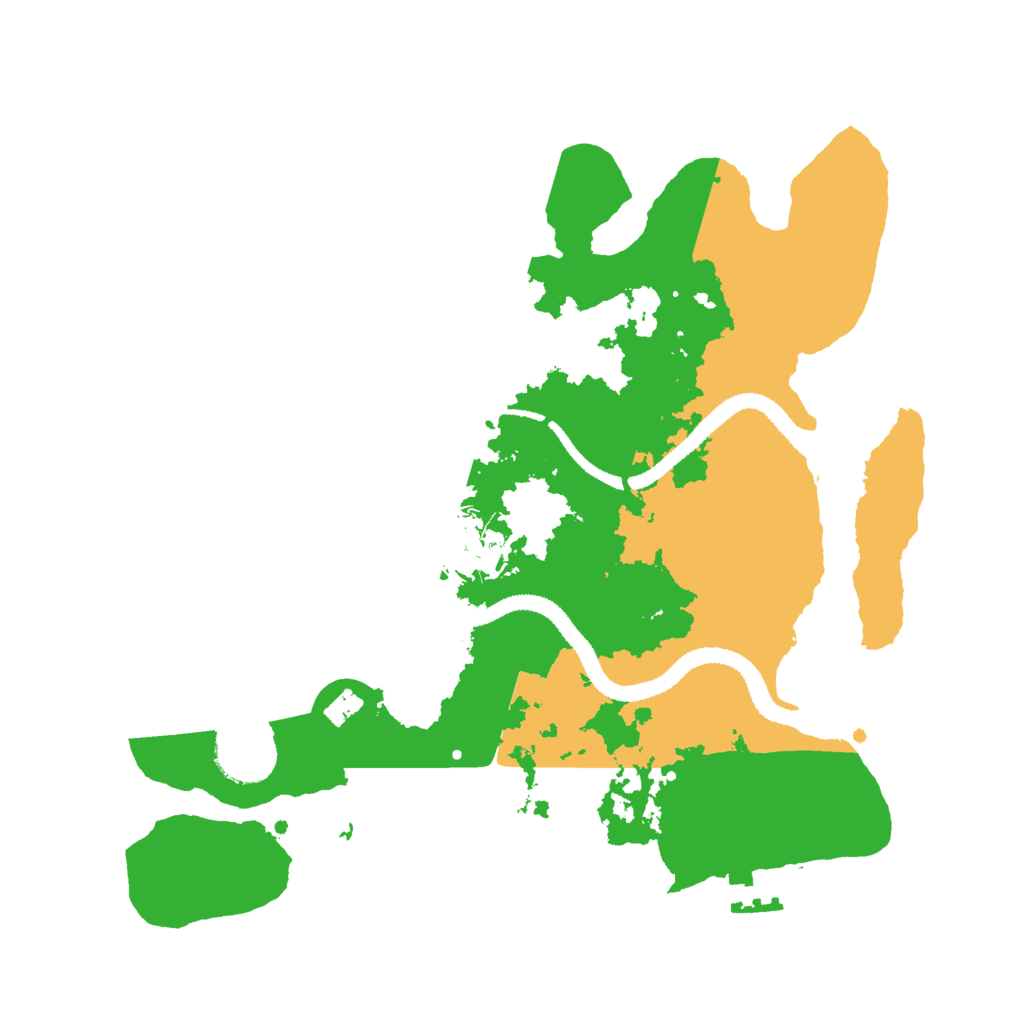 Biome Rust Map: Procedural Map, Size: 3000, Seed: 24891