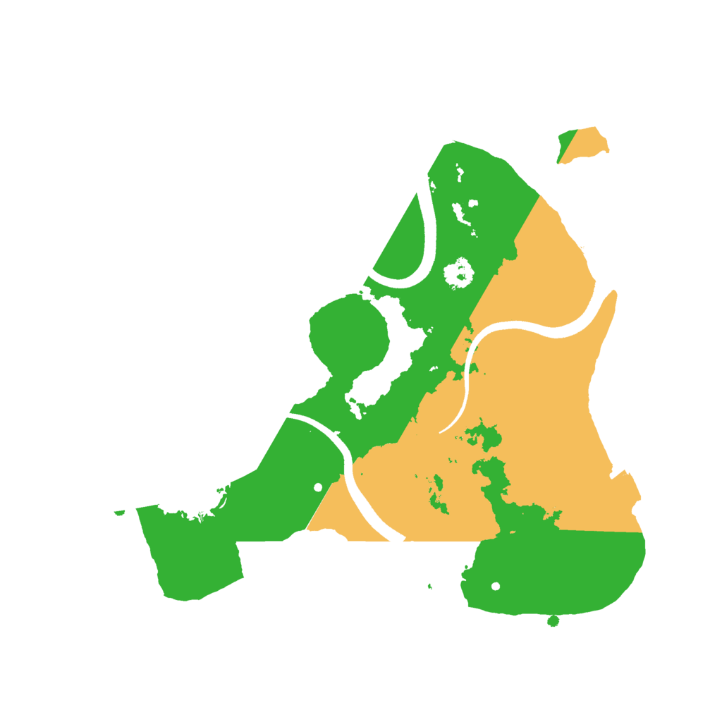 Biome Rust Map: Procedural Map, Size: 2500, Seed: 968196529