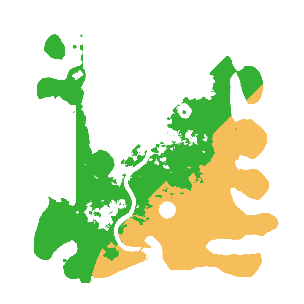 Biome Rust Map: Procedural Map, Size: 3200, Seed: 909607784
