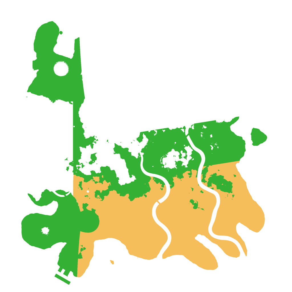 Biome Rust Map: Procedural Map, Size: 3500, Seed: 1360