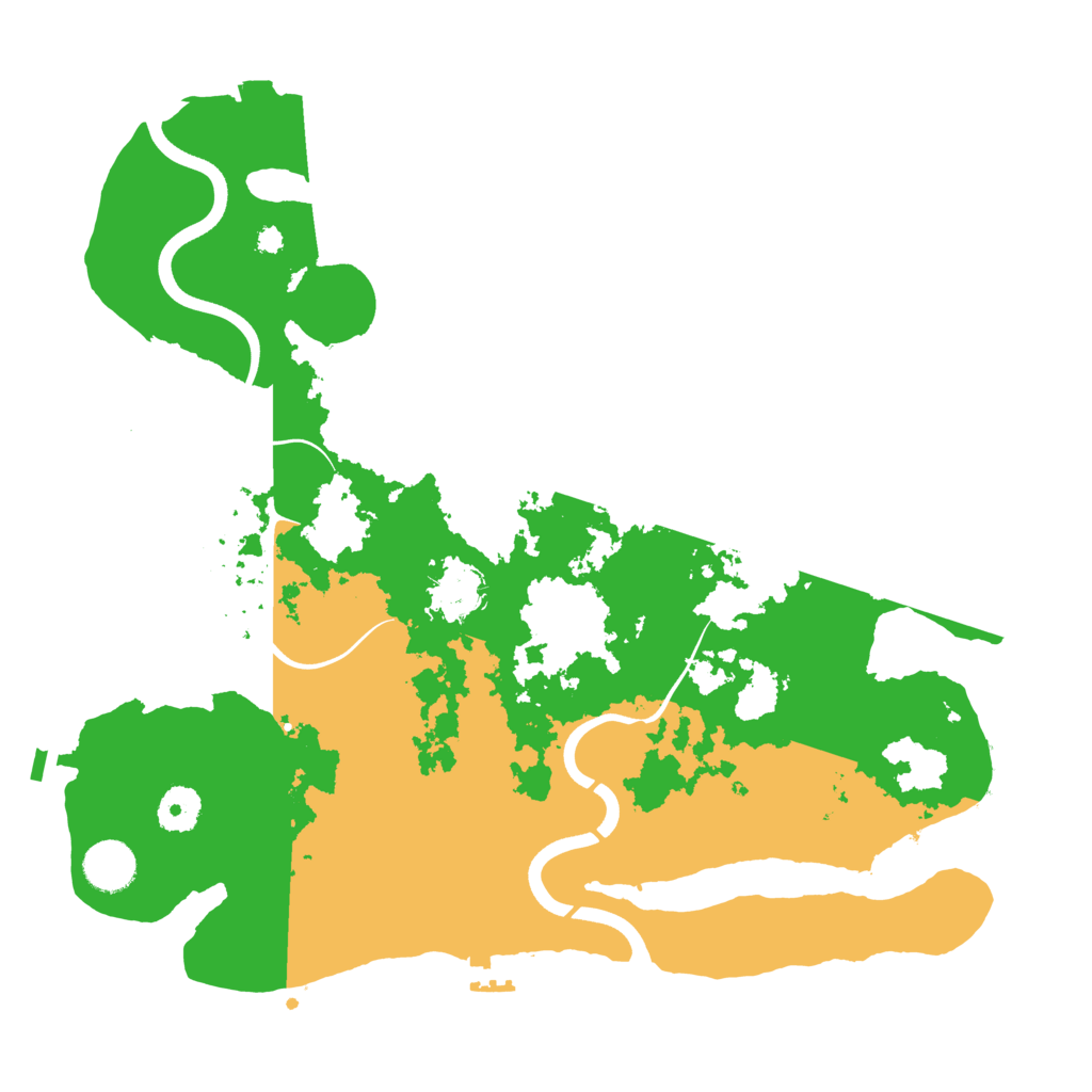 Biome Rust Map: Procedural Map, Size: 3700, Seed: 337191971