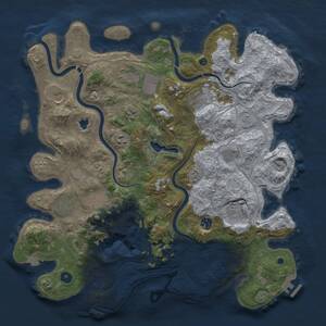 Thumbnail Rust Map: Procedural Map, Size: 4250, Seed: 1143853292, 17 Monuments