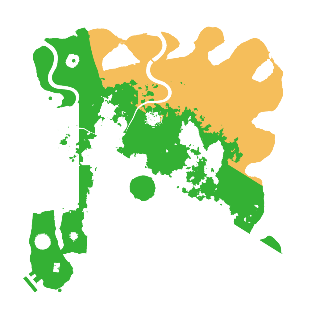 Biome Rust Map: Procedural Map, Size: 3500, Seed: 427641