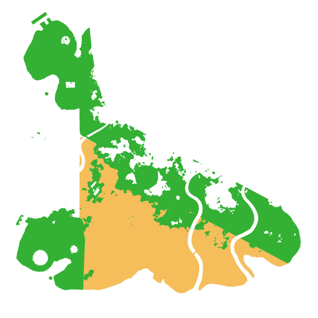 Biome Rust Map: Procedural Map, Size: 3700, Seed: 1094246089