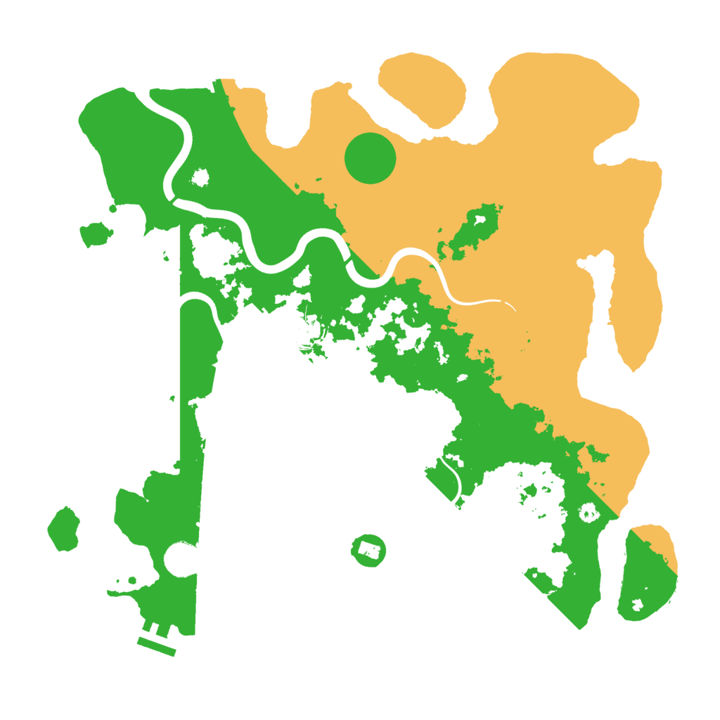 Biome Rust Map: Procedural Map, Size: 3700, Seed: 2099817808
