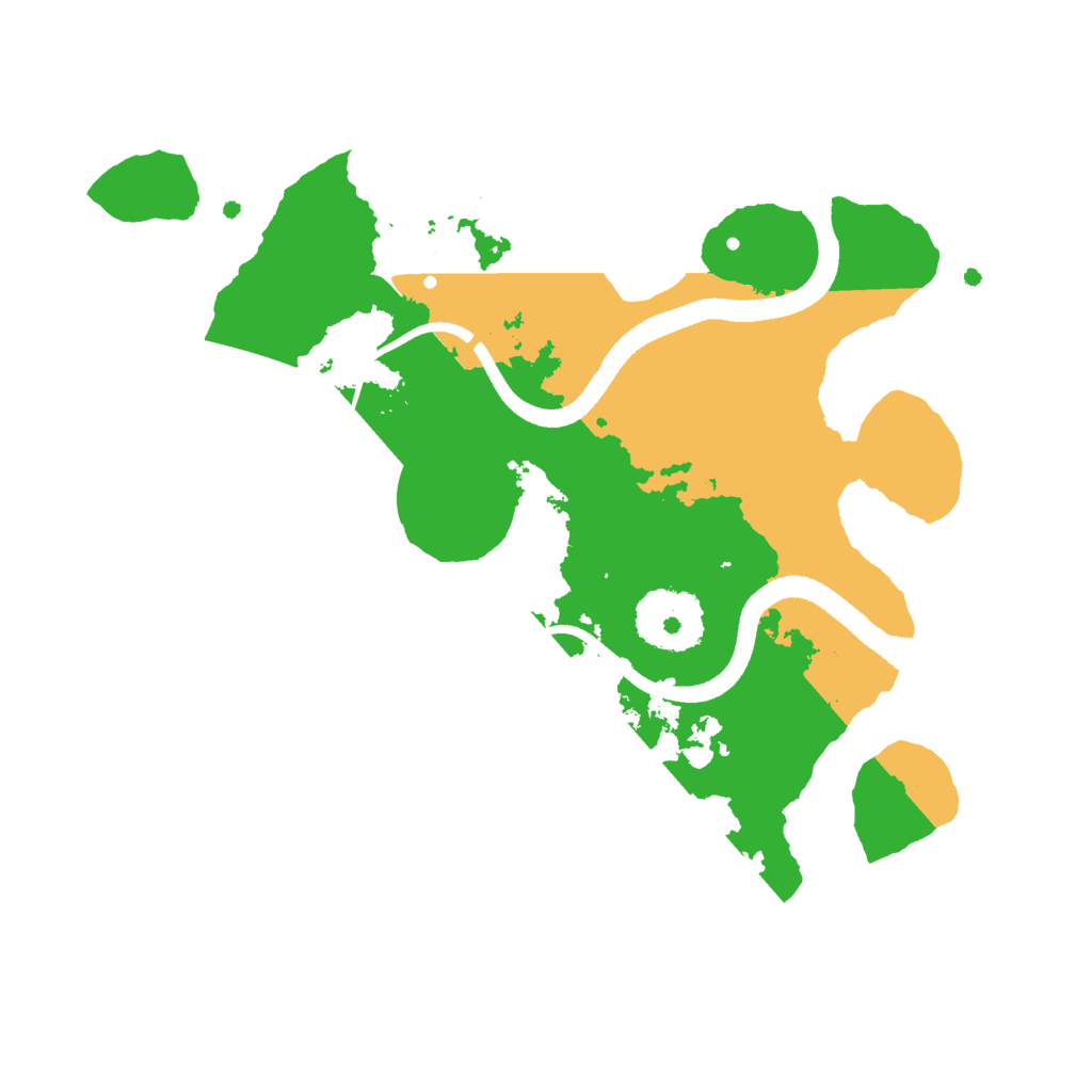 Biome Rust Map: Procedural Map, Size: 2500, Seed: 1627338320