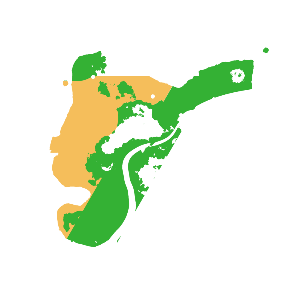 Biome Rust Map: Procedural Map, Size: 2200, Seed: 3643544