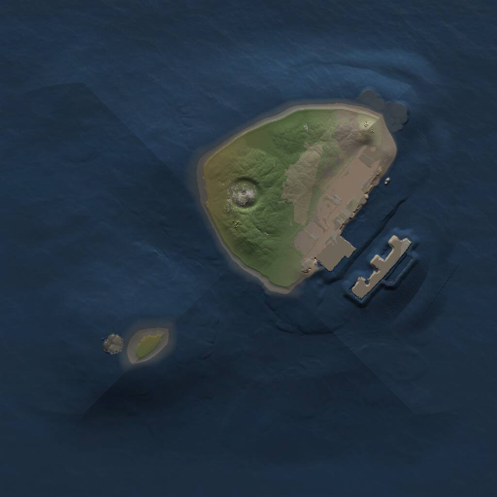 Rust Map: Procedural Map, Size: 1000, Seed: 1079790705, 2 Monuments