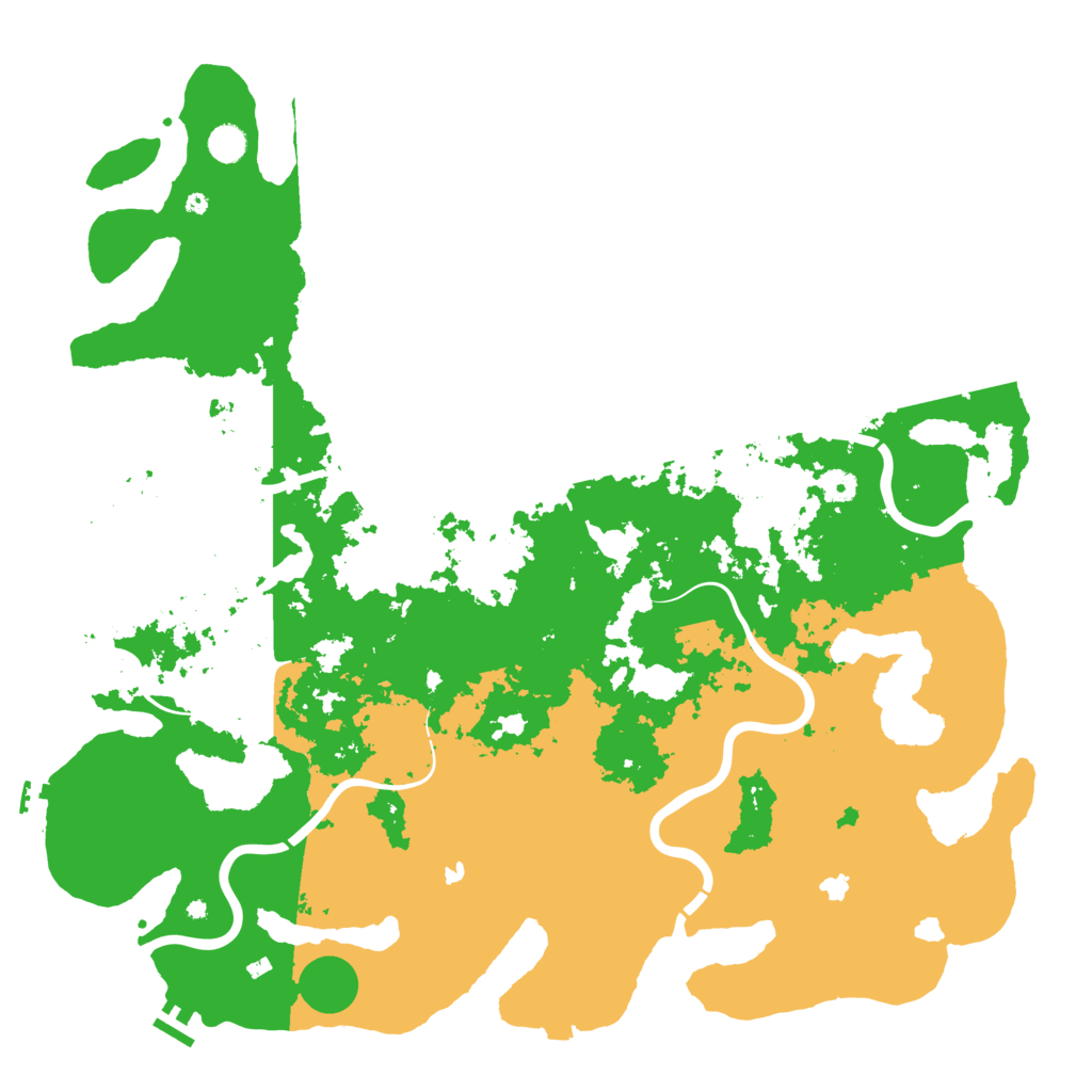 Biome Rust Map: Procedural Map, Size: 5000, Seed: 433116451