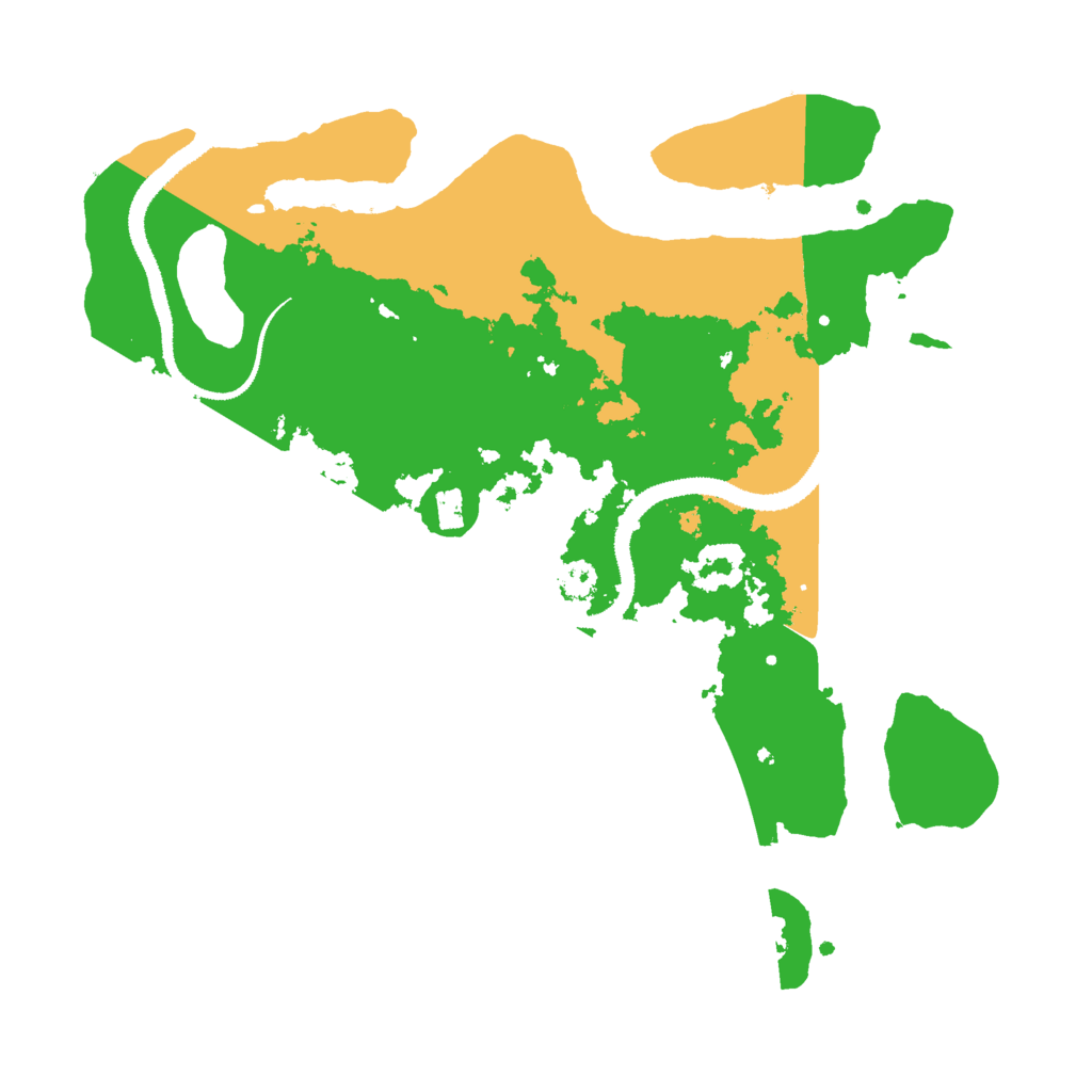 Biome Rust Map: Procedural Map, Size: 3000, Seed: 1528818623