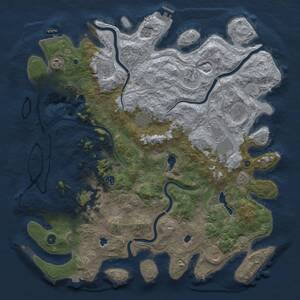 Thumbnail Rust Map: Procedural Map, Size: 4750, Seed: 641751226, 16 Monuments