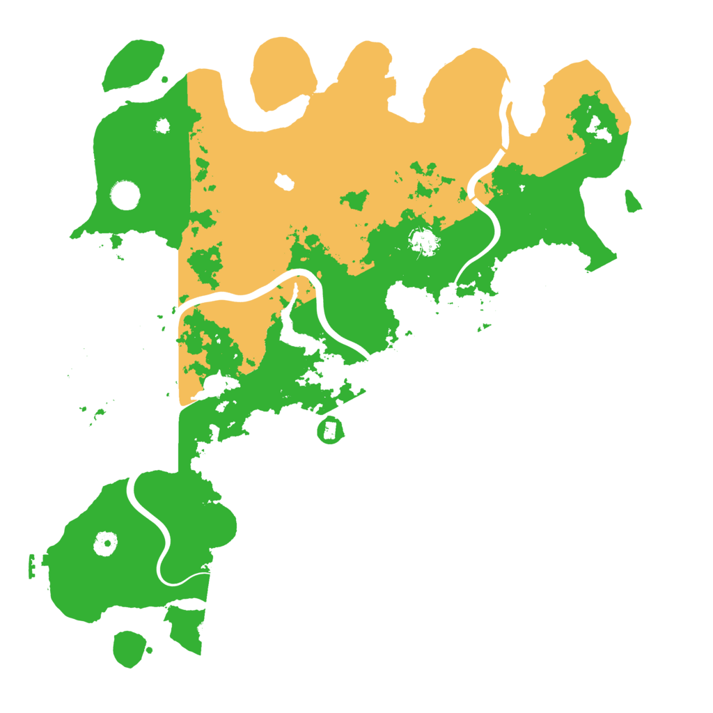Biome Rust Map: Procedural Map, Size: 4400, Seed: 481981