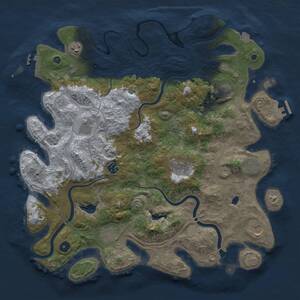 Thumbnail Rust Map: Procedural Map, Size: 4250, Seed: 47702548, 15 Monuments