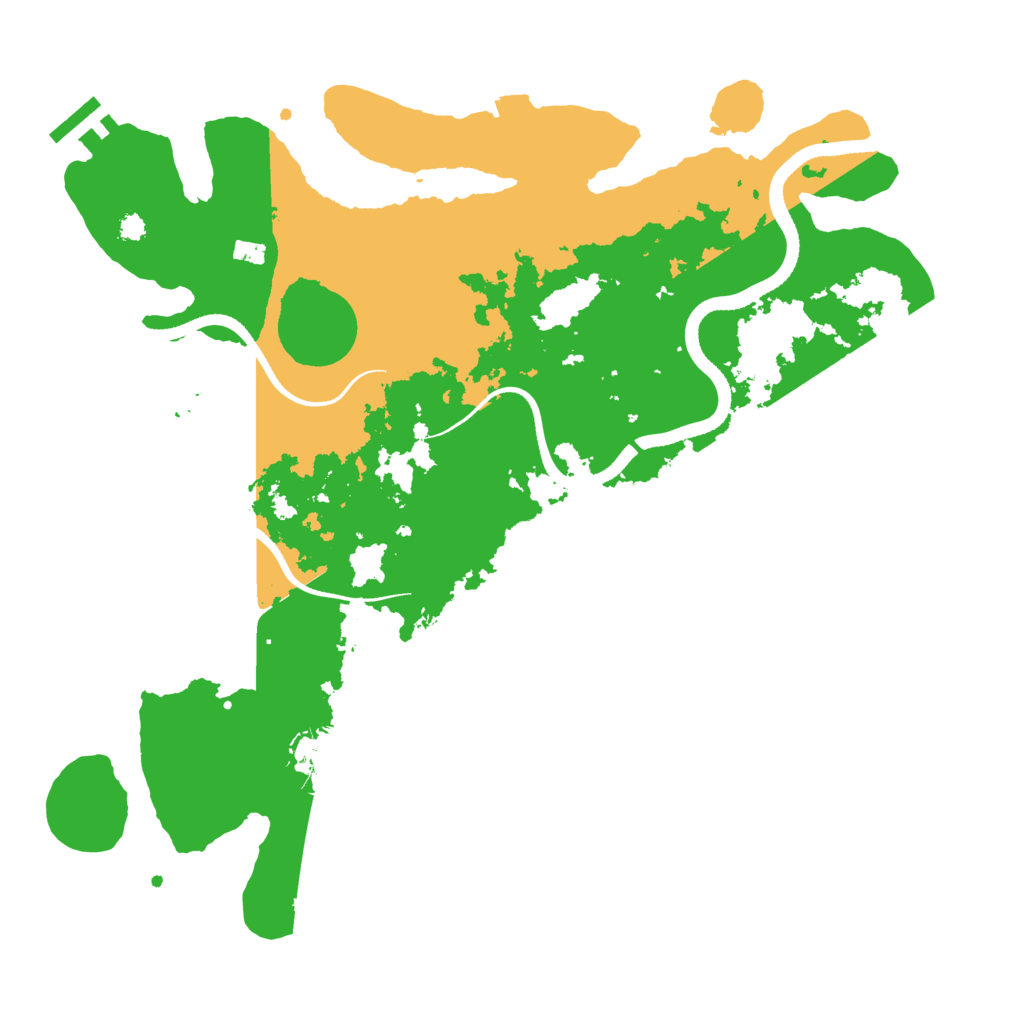 Biome Rust Map: Procedural Map, Size: 3500, Seed: 735560